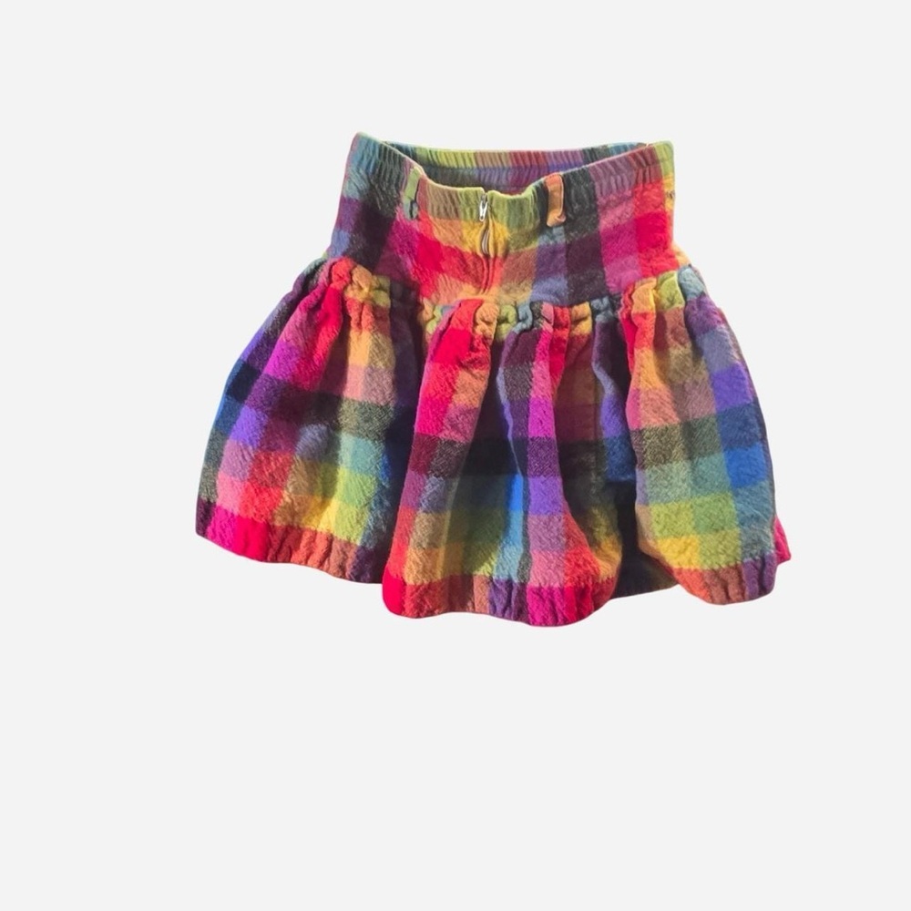Vintage‎ Simonetta Multicolor Plaid Skirt made in ITALY